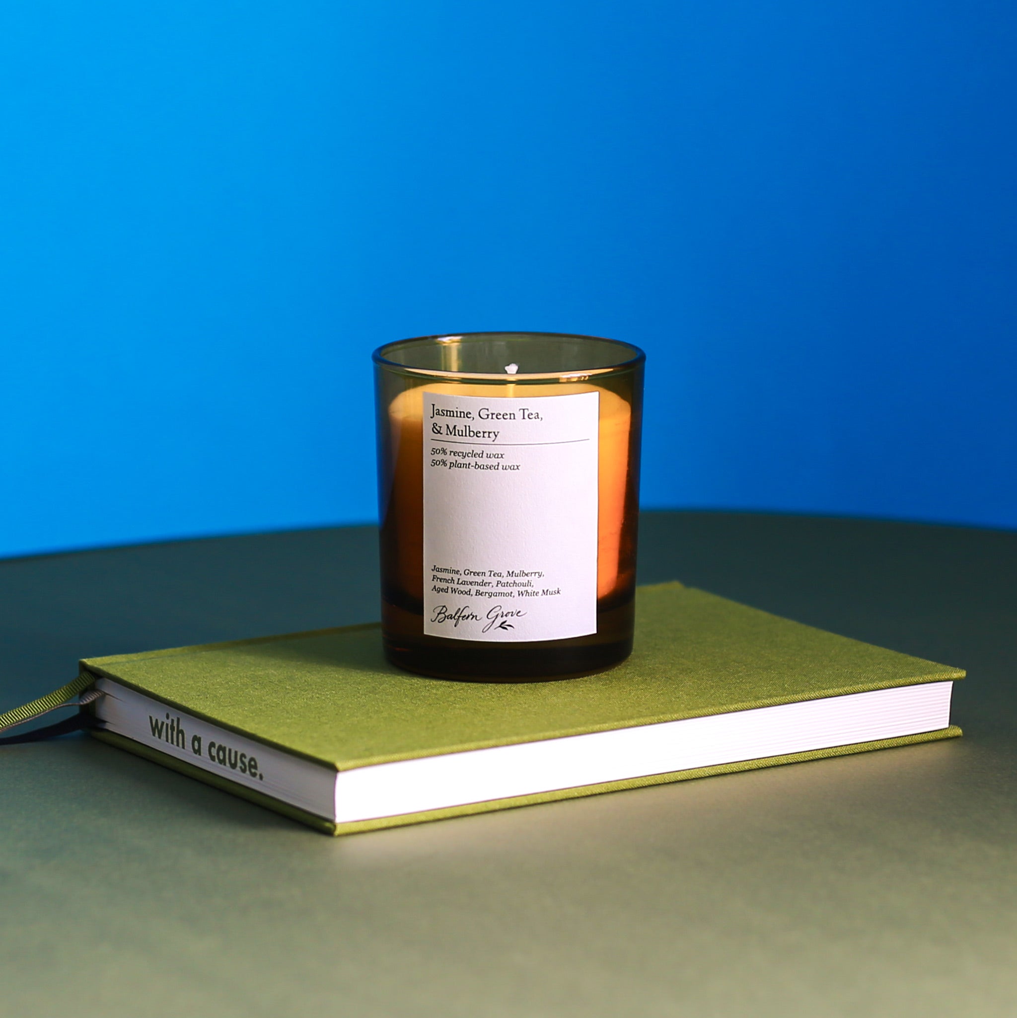 Jasmin, Green Tea & Mulberry 30cl Glassware Candle