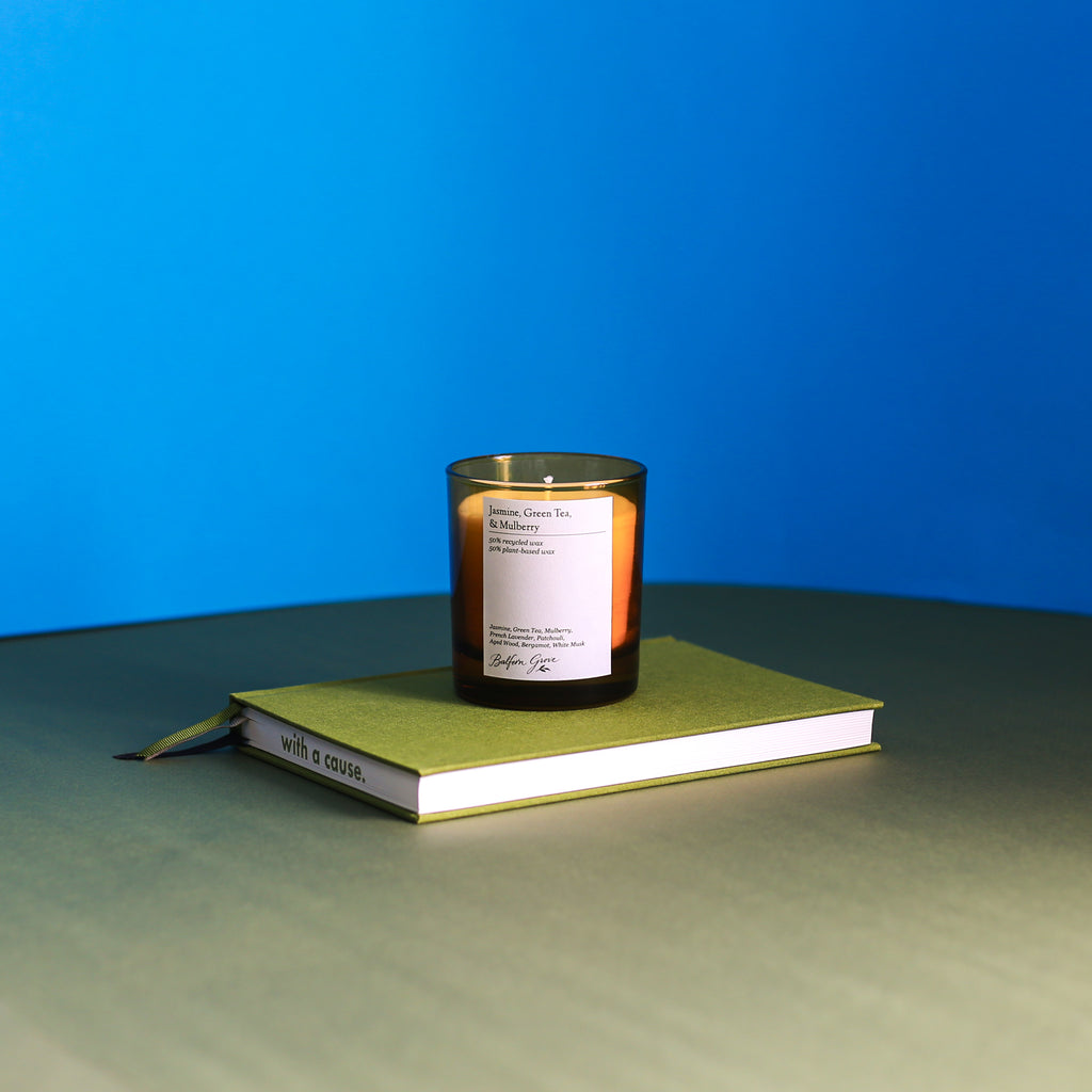 Jasmin, Green Tea & Mulberry 30cl Glassware Candle