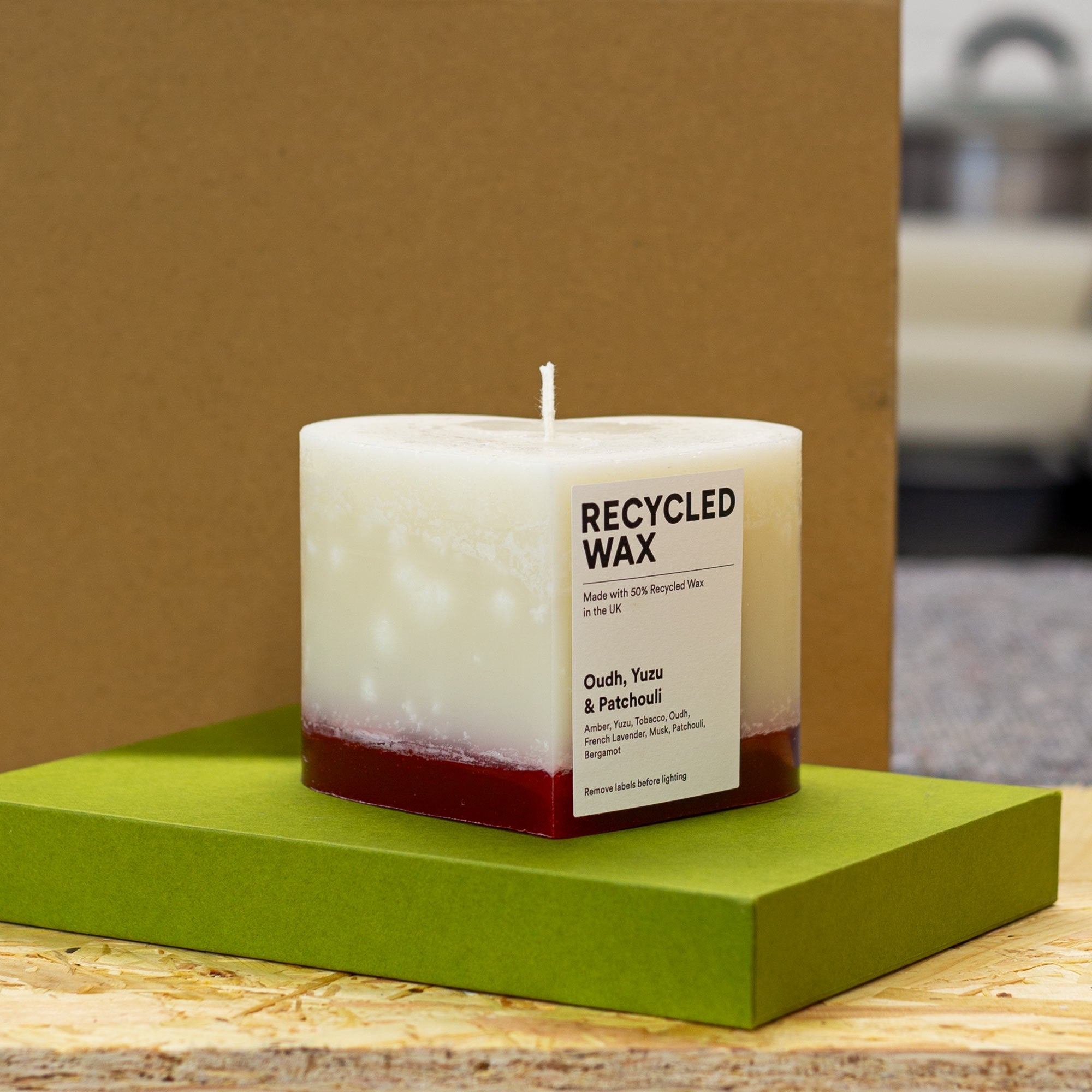 Oudh, Yuzu & Patcholi Heart Candle