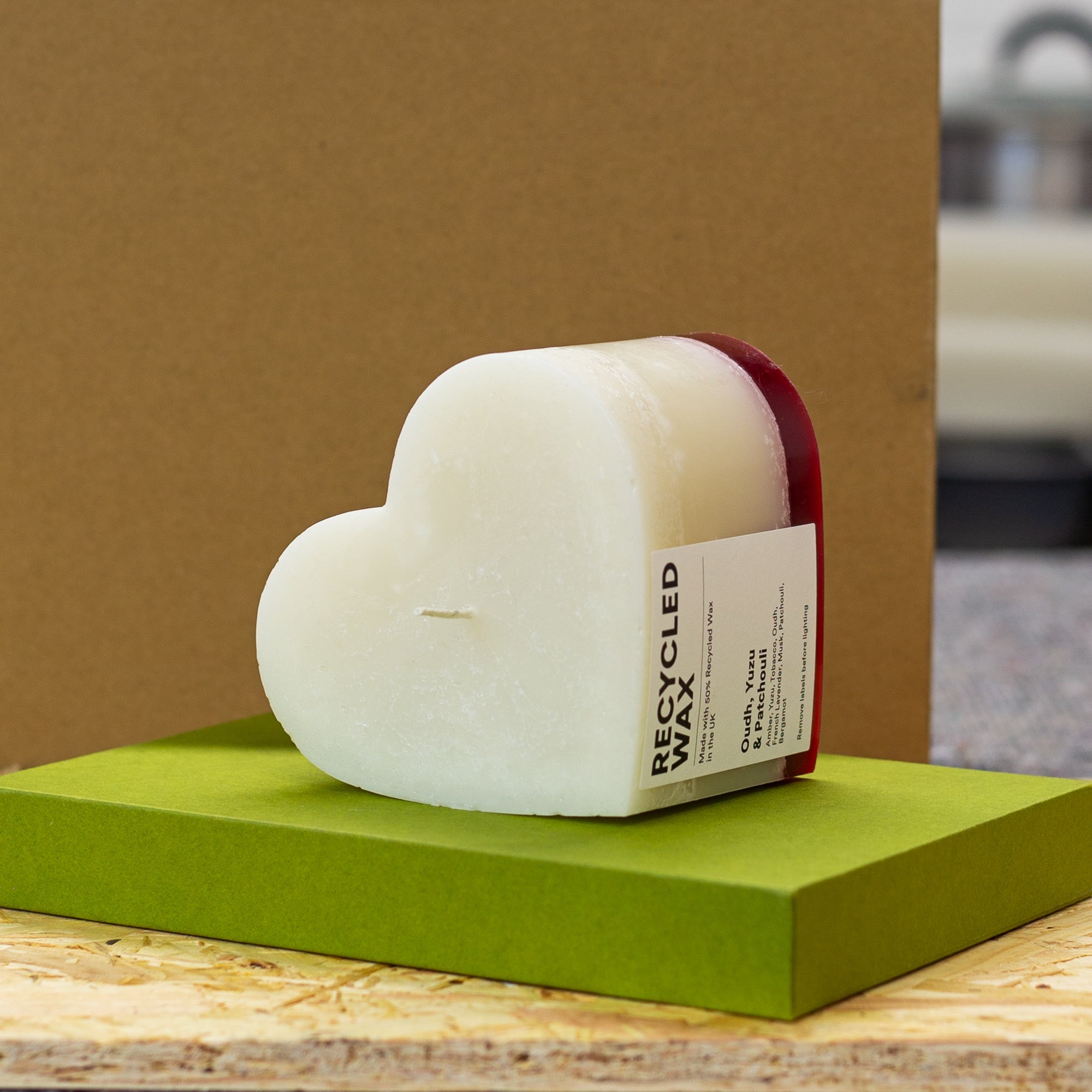 Oudh, Yuzu & Patcholi Heart Candle