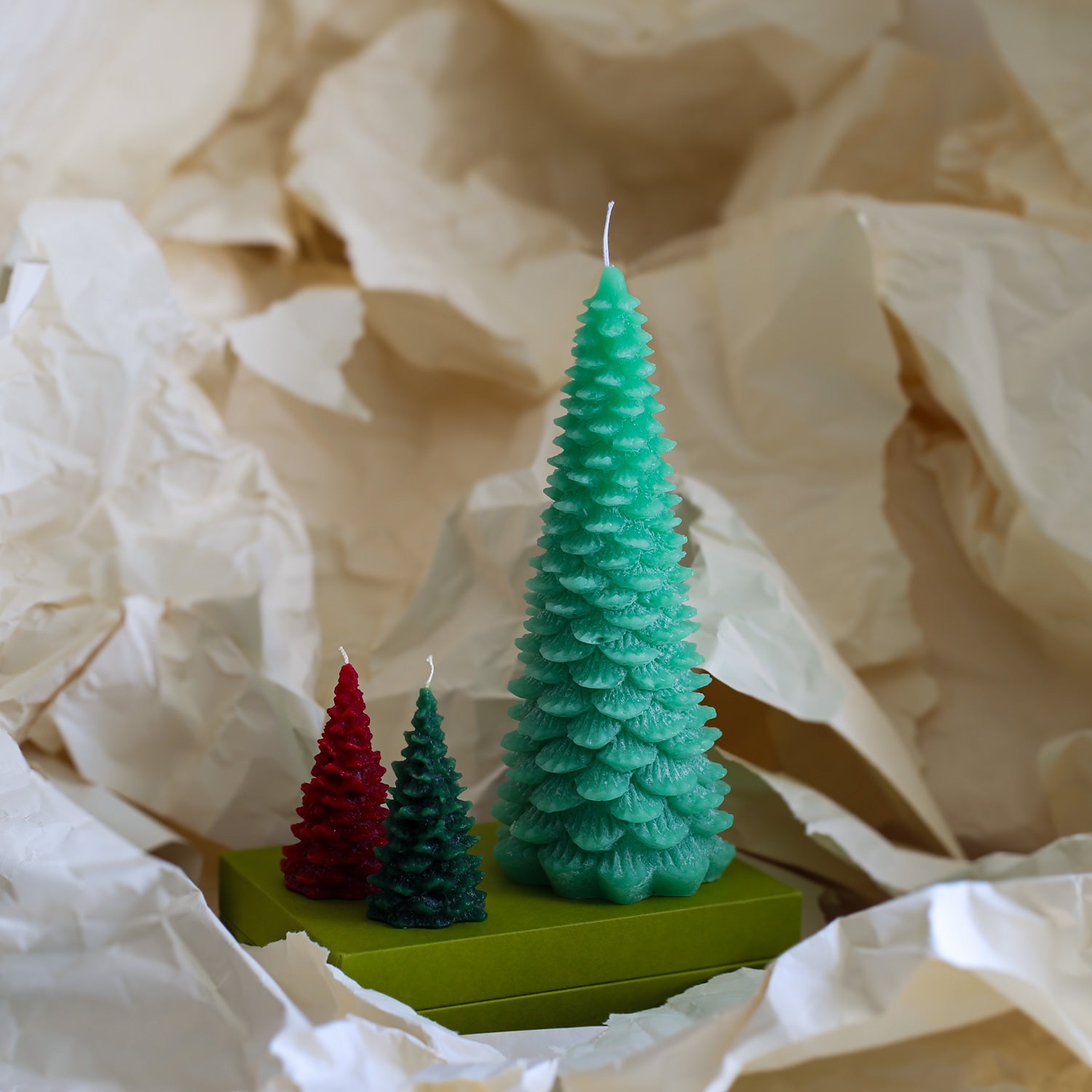 Large Christmas Tree Candle