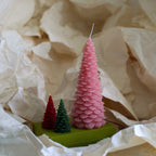 Large Christmas Tree Candle