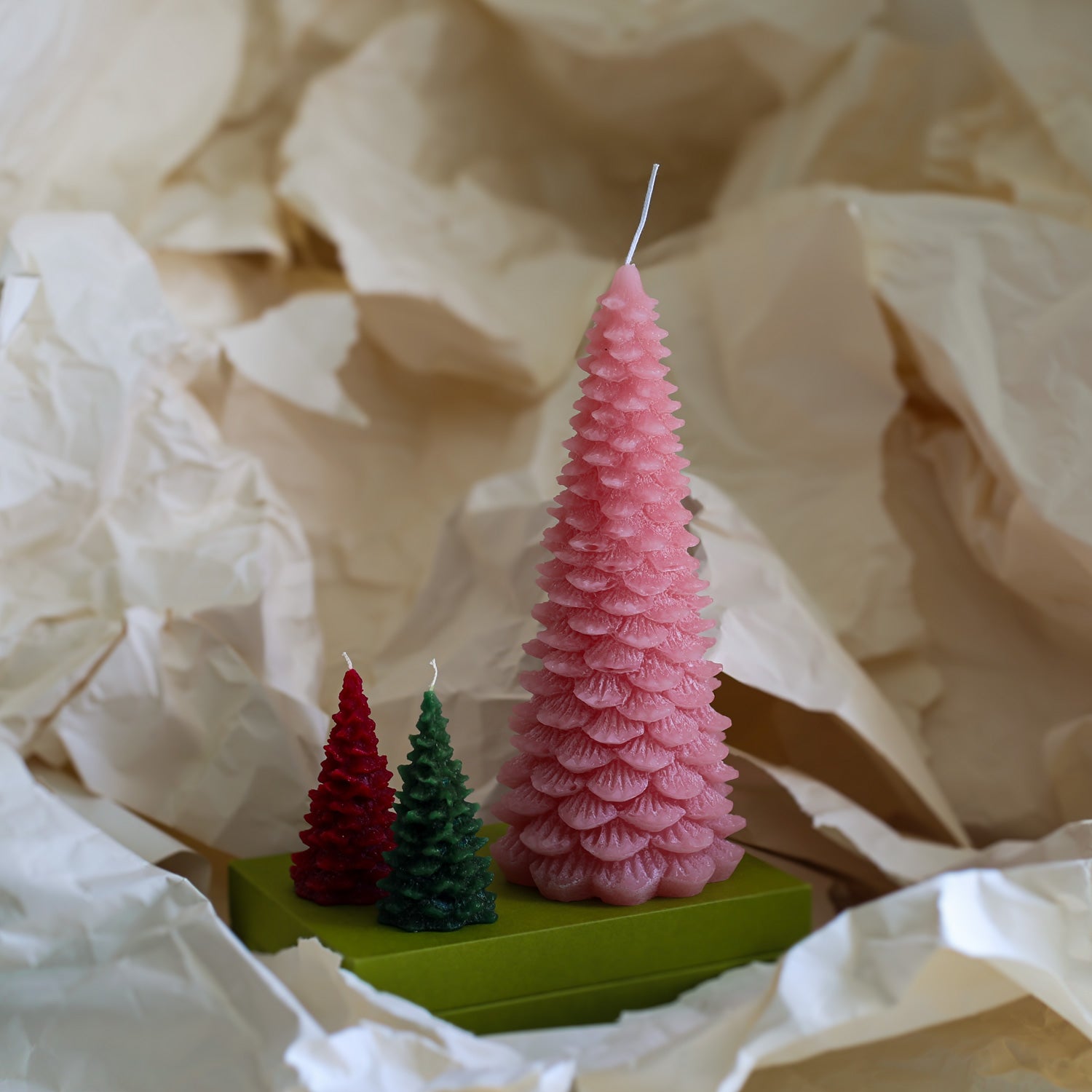 Large Christmas Tree Candle