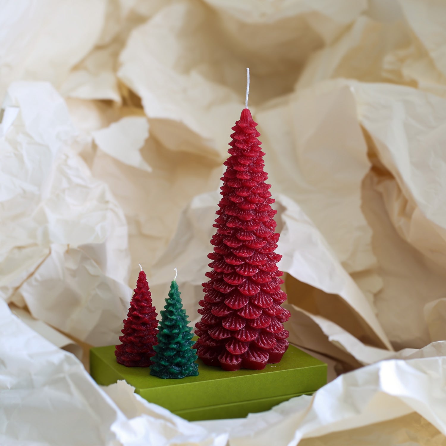 Large Christmas Tree Candle